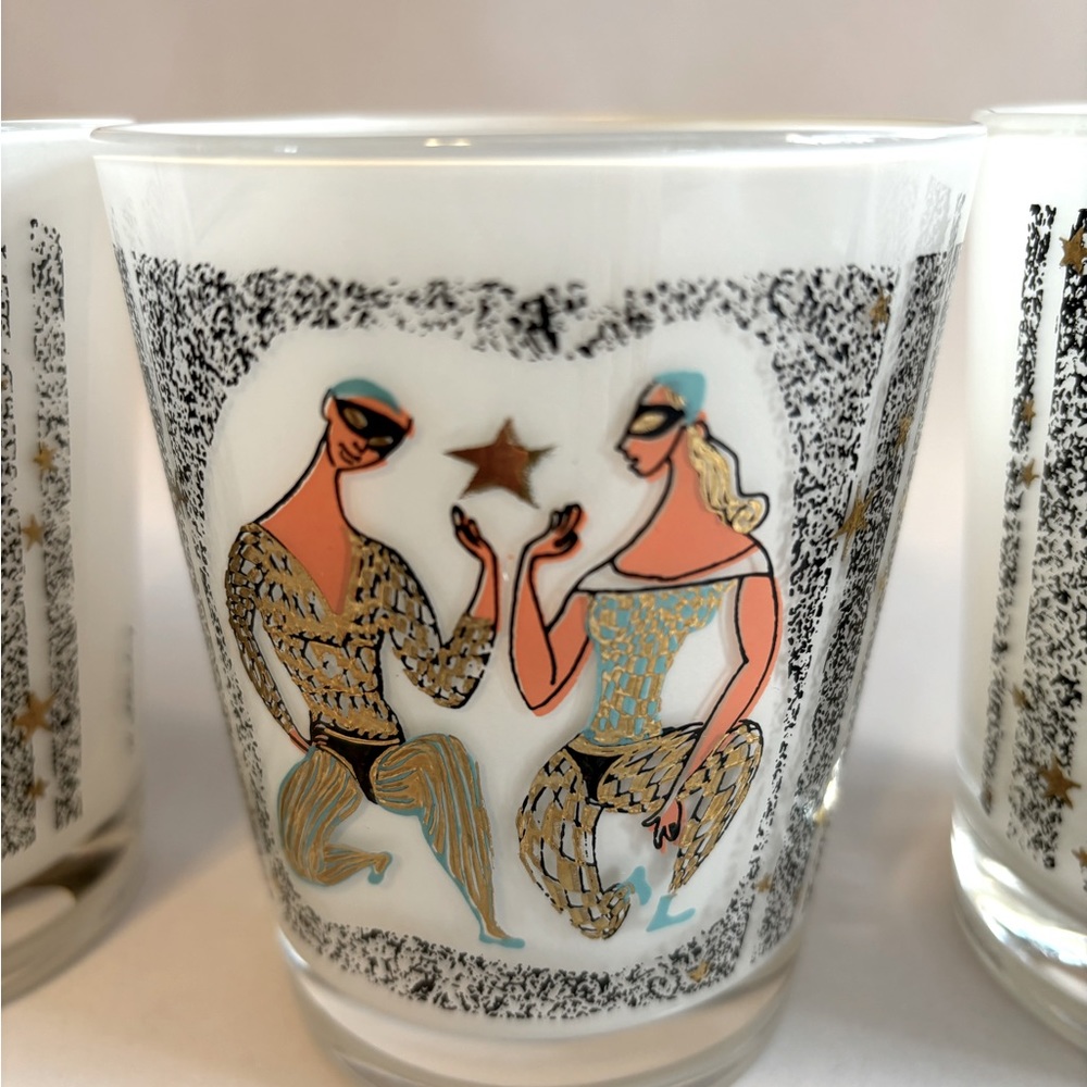 Set of 4 Vintage Mid Century Modern Barware , H Sternberg, MCM